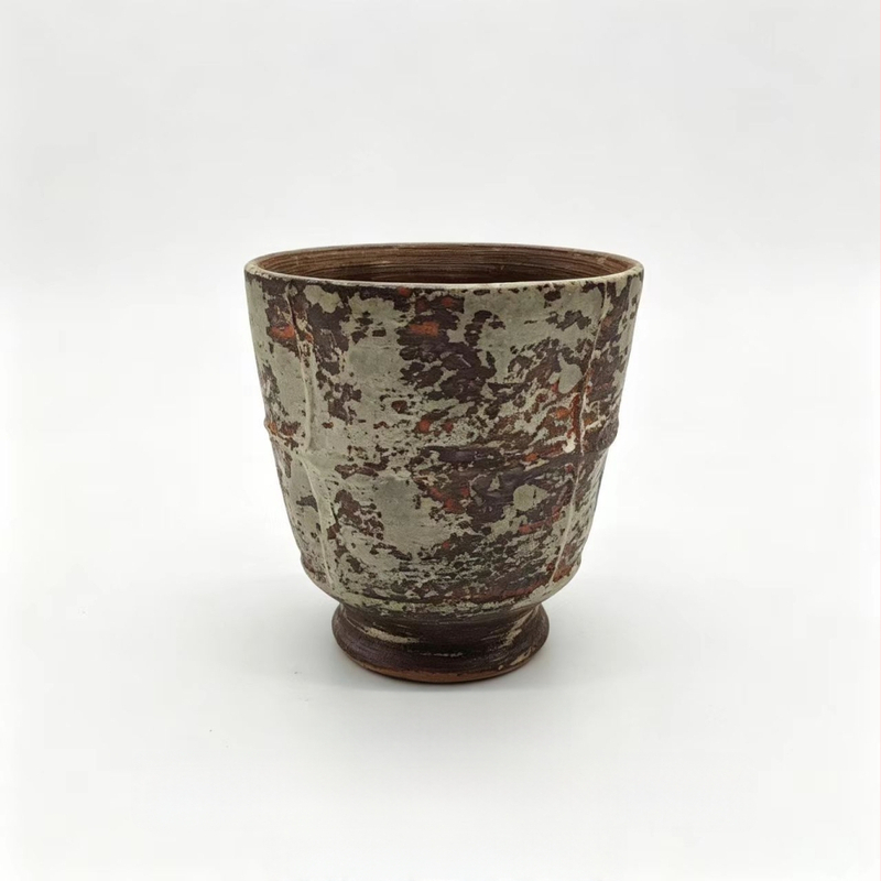 Vase ceramice rezistente la temperaturi înalte, suporturi de birou în stil wabi-sabi pentru plante verzi și suculente, design vintage inspirat Zen
