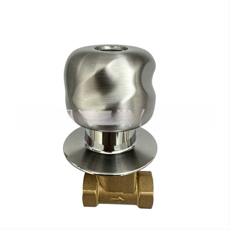 Roată de mână din aliaj de zinc pentru accesorii de baie, racorduri cu ventile ascunse, mâner simplu sau dublu