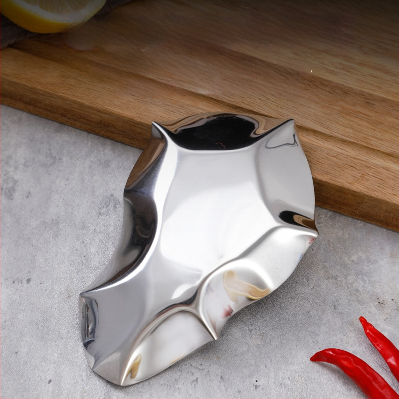 Vas pentru scoici din oțel inoxidabil 304, cu spatulă, lingură de supă și tavă – unelte de bucătărie, design fluture, stil minimalist modern