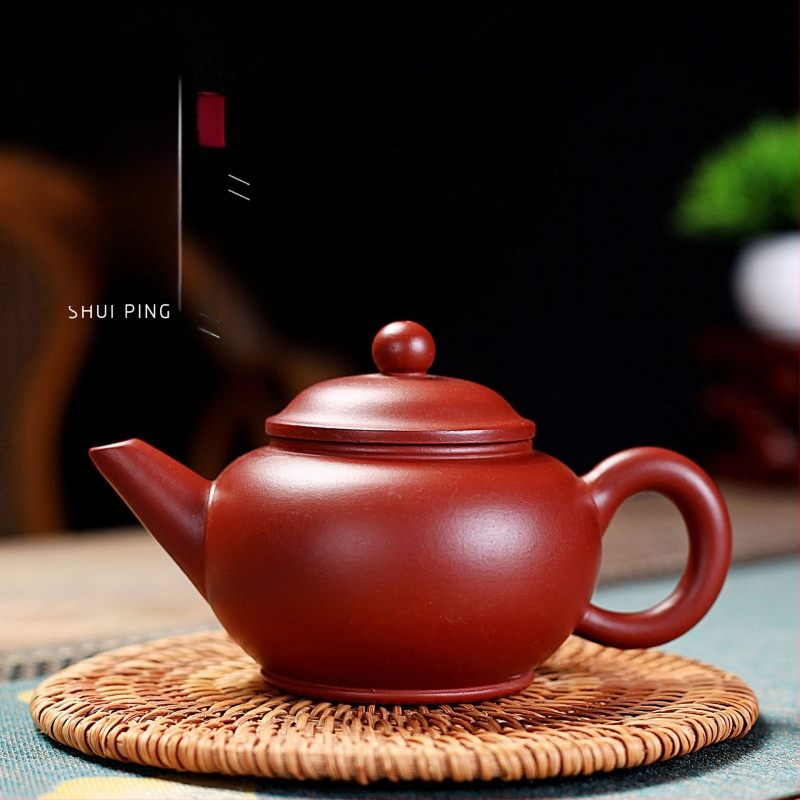 Ceainic Yixing din lut mov, nivel Da Hong Pao, pictat manual, set Kung Fu ceai