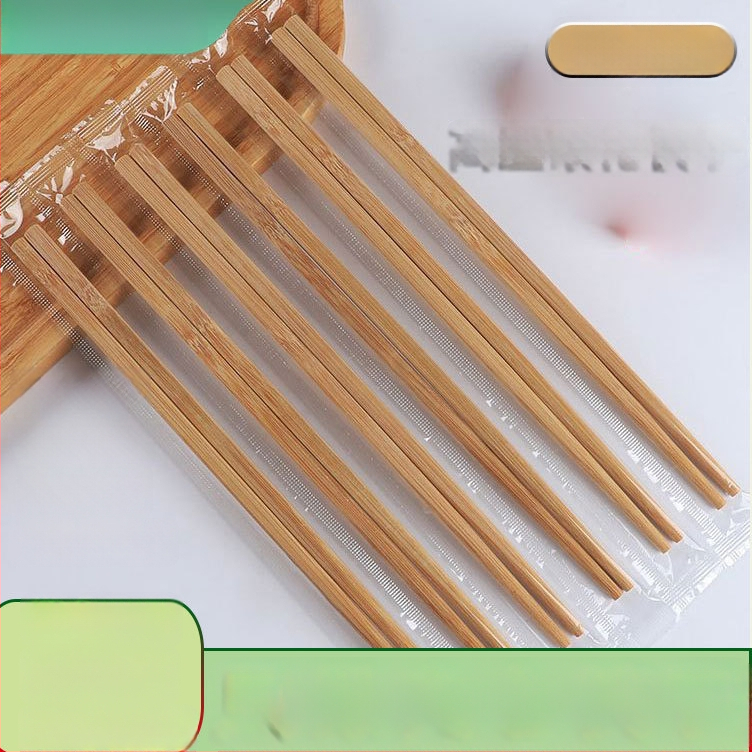 Bețișoare de bambus carbonizate, de unică folosință, ambalate individual, lungime 24 cm, pentru take-out, pachet de 50 perechi, premium pentru uz casnic