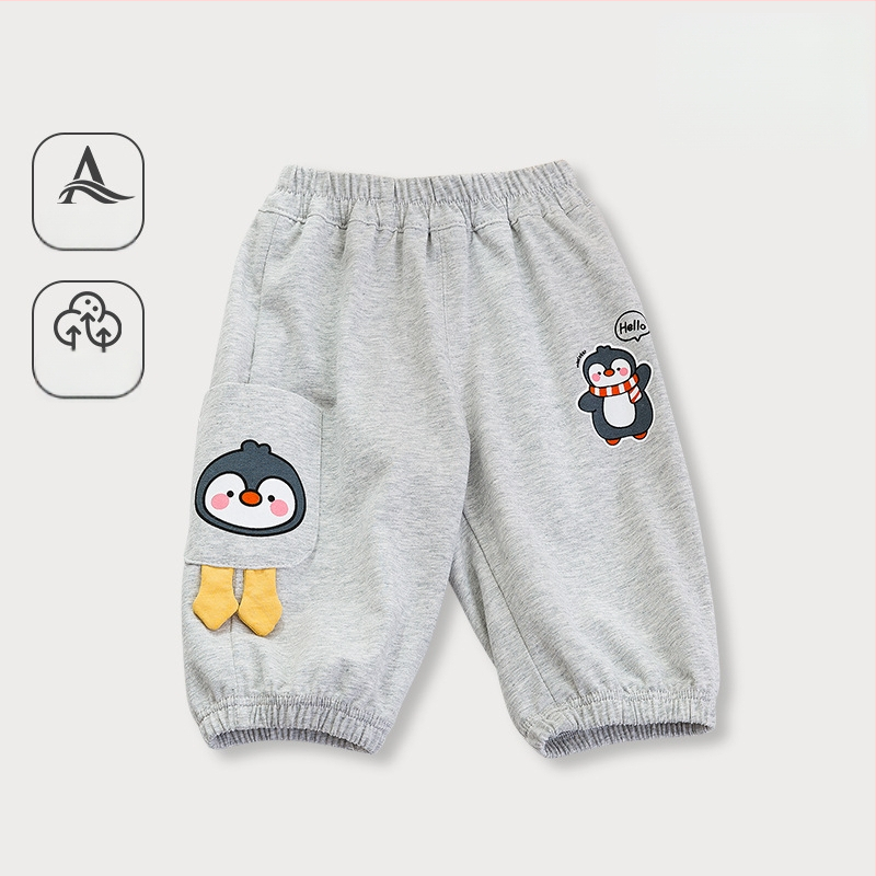 Pantaloni Capri de vară pentru bebeluși, din bumbac cu elastan, respirabili și moi
