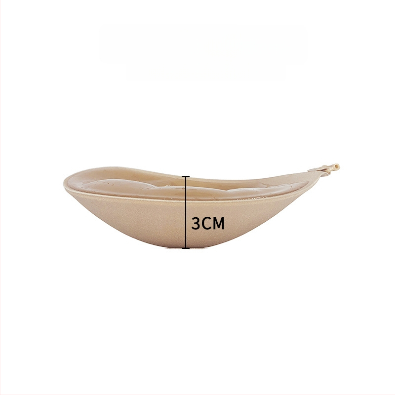 Autocolant pentru sân cu cupă de 3 cm, Mâna lui Adam, sutien invizibil cu push-up gros, pentru rochie de mireasă
