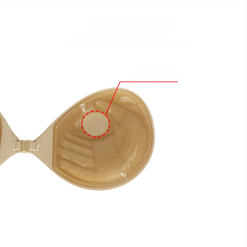 Autocolant pentru sân cu cupă de 3 cm, Mâna lui Adam, sutien invizibil cu push-up gros, pentru rochie de mireasă