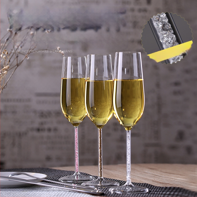 Pahare de șampanie din sticlă borosilicată înaltă – set pentru vin roșu, 201–300 ml, uz casnic, stil ușor luxos