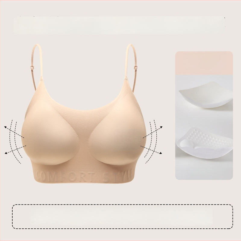 Sutien push-up cu cupe moi pentru un bust mic, lenjerie confortabilă, fără cusături