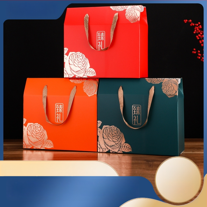 Cutie cadou de Anul Nou 2026, ambalaj ecologic, personalizabil, stil chinezesc premium