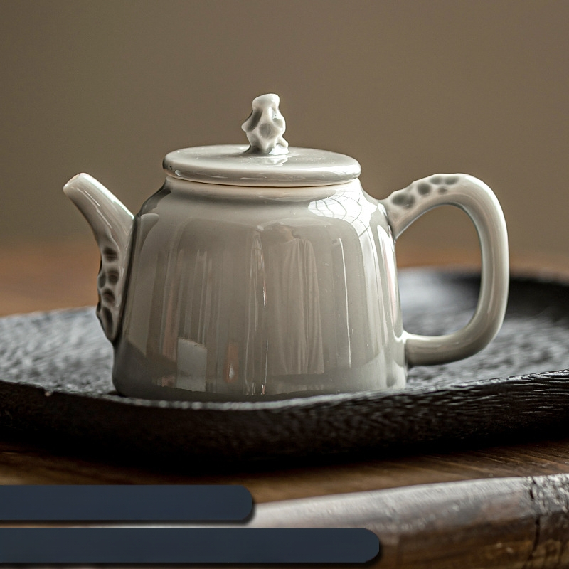 Set de ceai din ceramică – ceainic minimalist pentru uz casnic cu infuzor, set Kung Fu pentru ceai