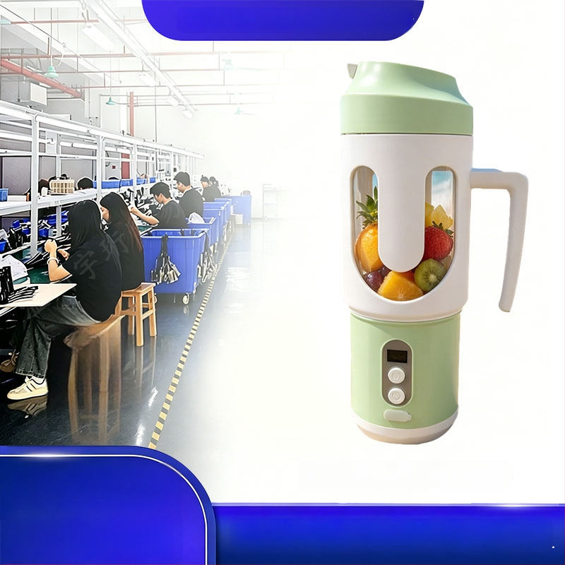 Storcător de suc portabil, fără fir, pentru fructe, compact, multifuncțional, cu lamele duble, complet automat