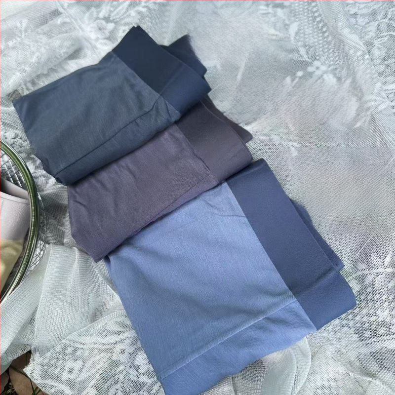 Lenjerie intimă bărbătească din Modal cu crotch din mătase Mulberry, antibacteriană și respirabilă, boxer briefs, 4XL