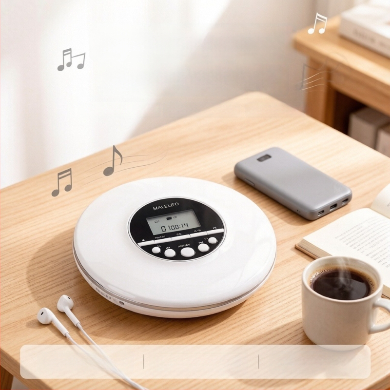 KC-706 CD player portabil cu Bluetooth, MP3 și repetor în limba engleză