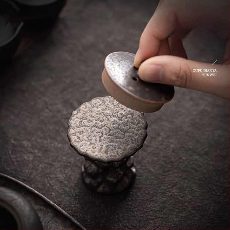 Suport pentru capac de ceainic din piatră Taihu — accesorii ceramice pentru ceremonia ceaiului