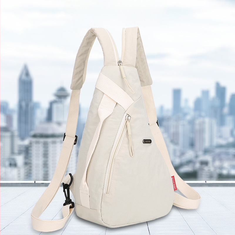 Geantă de piept pentru bărbați, în stil sport, culoare solidă, ușoară, crossbody