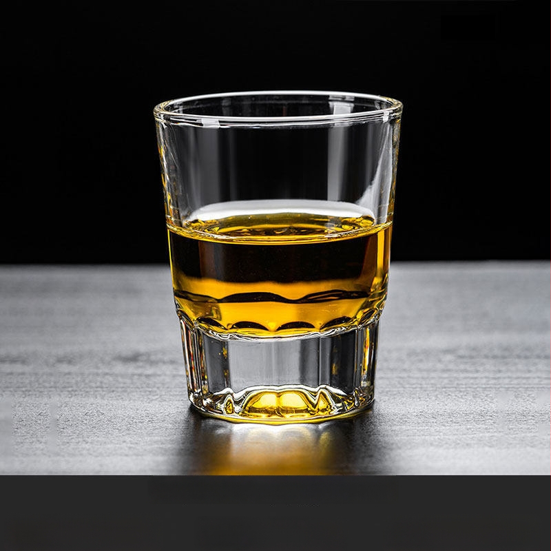 Set de pahare pentru whisky, 100 ml, fund gros, design elegant pentru uz casnic