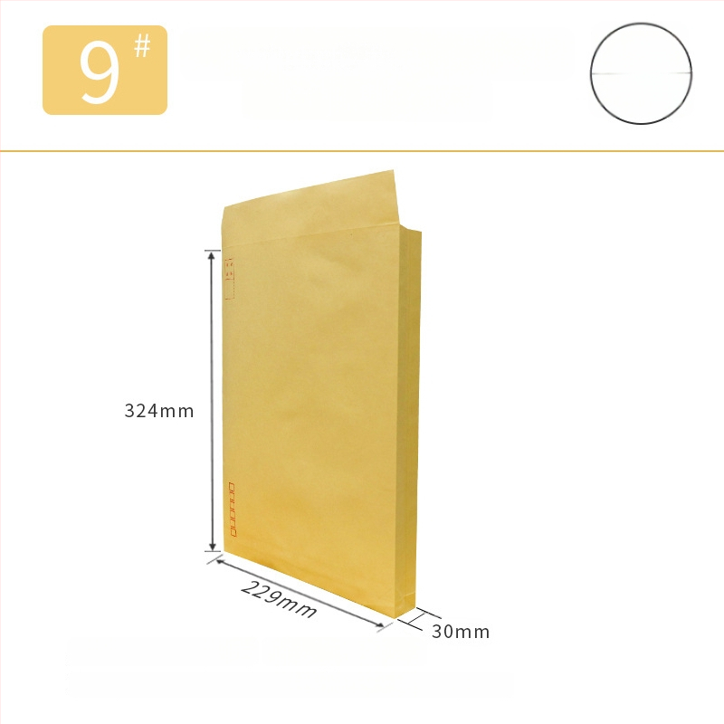 Dragon Peak Galben No.9 Plic documente A4 din hârtie kraft groasă, geantă de fișiere cu imprimare personalizată