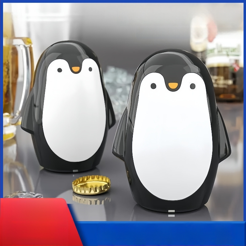 Deschizător de sticle în formă de pinguin, mecanism de presiune, Dop pentru vin etanș, deschizător pentru sticle de bere, model multifuncțional pentru uz casnic
