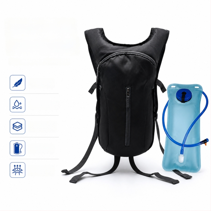 Rucsac de hidratare pentru copii, pentru ciclism în aer liber, drumeții montane și alergare, de vară, unisex, portabil, capacitate 2 L