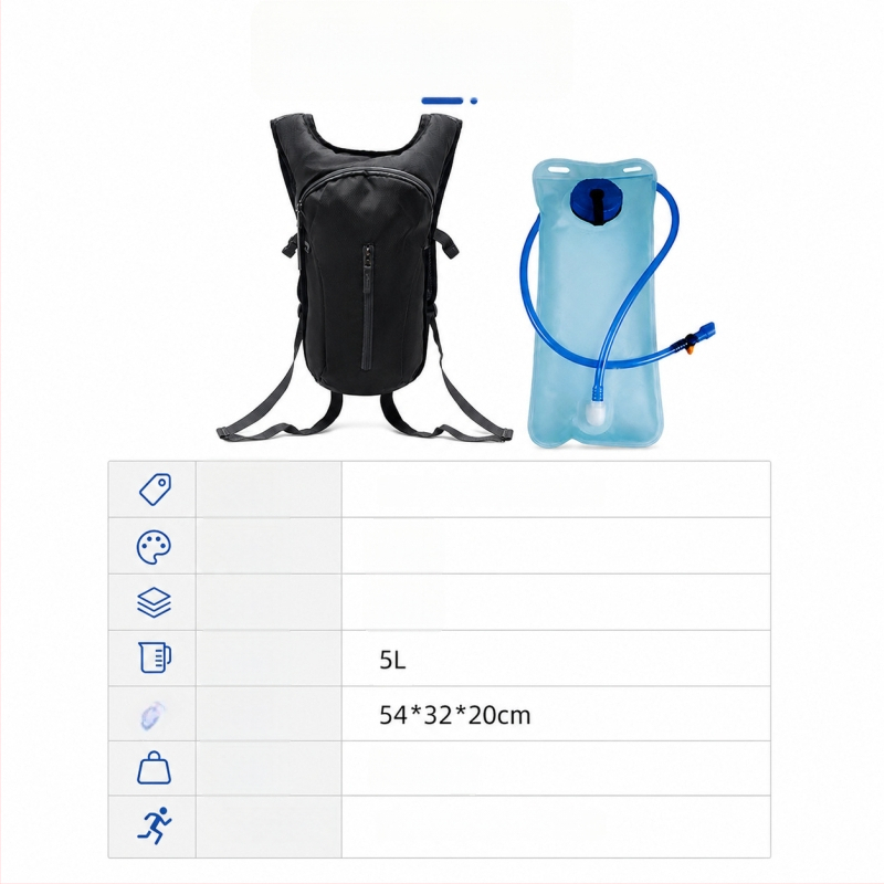 Rucsac de hidratare pentru copii, pentru ciclism în aer liber, drumeții montane și alergare, de vară, unisex, portabil, capacitate 2 L