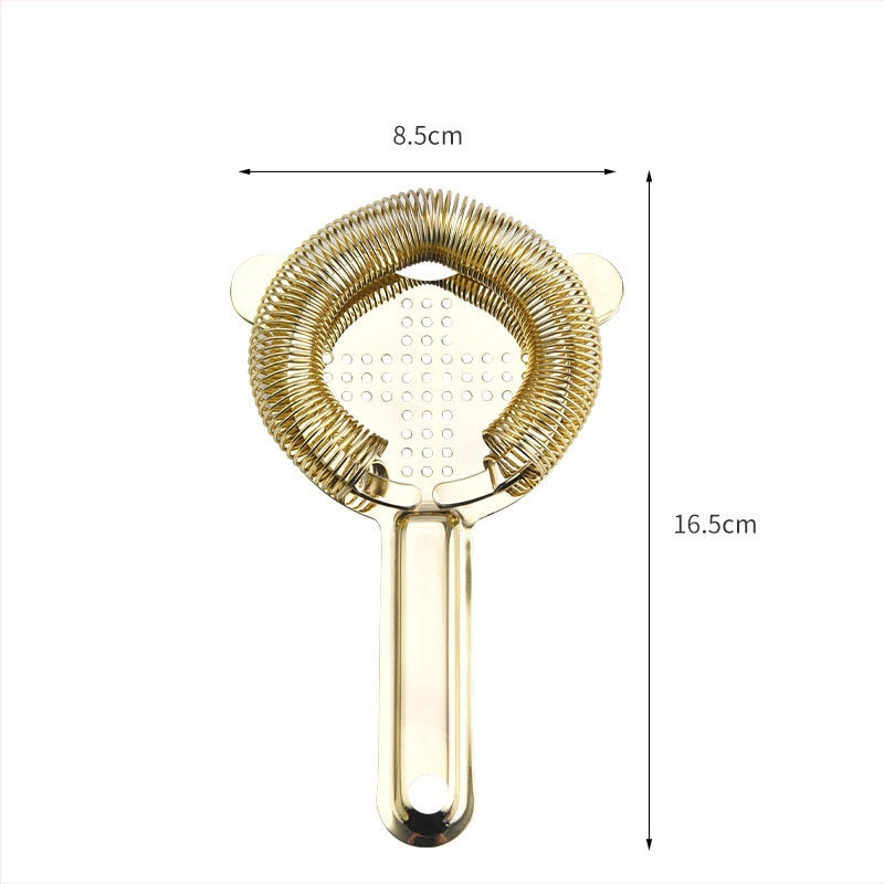 Filtru de gheață pentru cocktail din oțel inoxidabil 304, separator de cuburi de gheață pentru barul de acasă