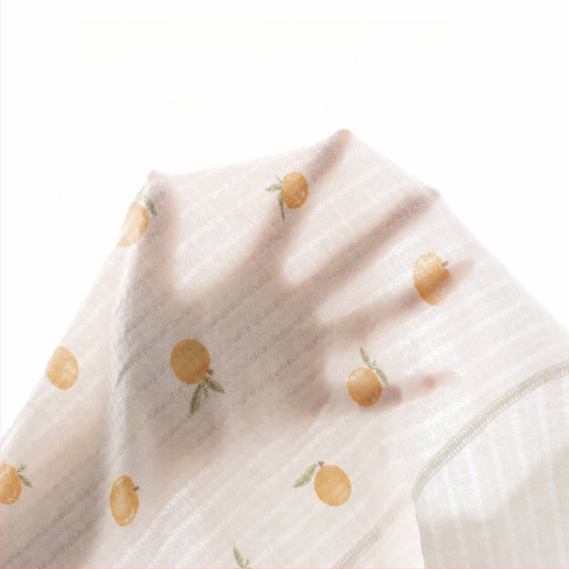Set de vară pentru bebeluți din bumbac voal: două piese, tricou cu mânecă scurtă și pantaloni scurți, pijama