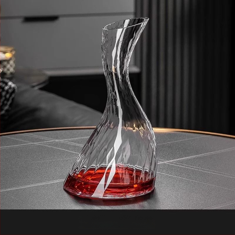 Decantor din cristal fără plumb pentru vin roșu, lux accesibil, design modern pentru uz casnic, recipient creativ pentru turnare
