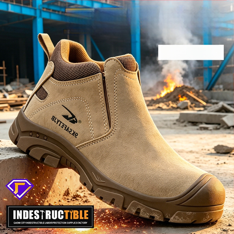 Pantofi de protecție pentru sudură, confort pe durata întregului timp în picioare, încălțăminte de lucru masculine pentru toate anotimpurile, protecție împotriva loviturilor, perforării și arsurilor.