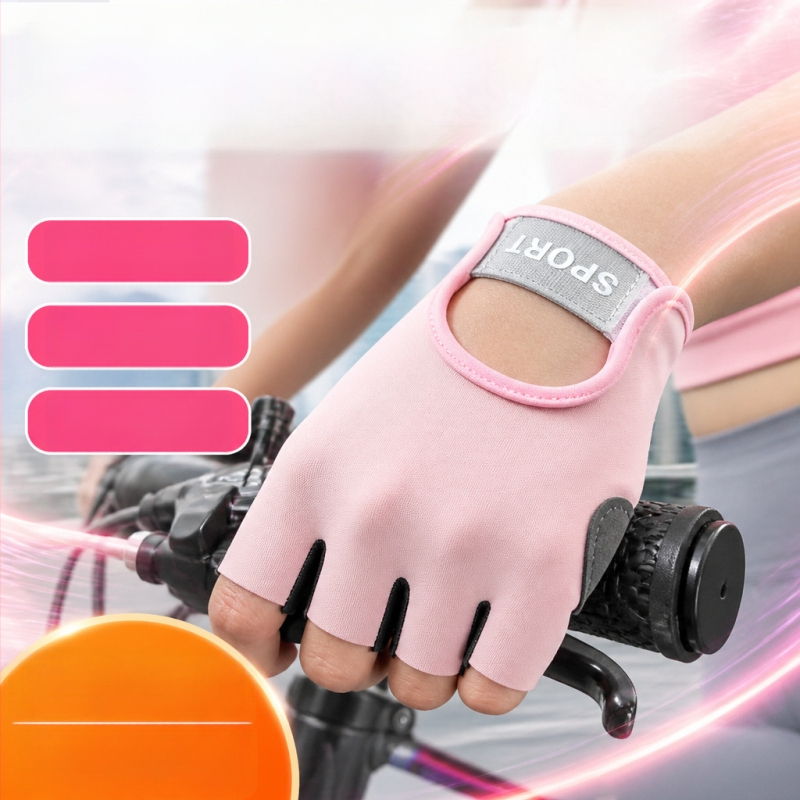 Mănuși de fitness cu degete jumătate pentru sport și ciclism în aer liber, cu absorbție a șocurilor, protecție împotriva bășicilor, rezistente la uzură și antiderapante