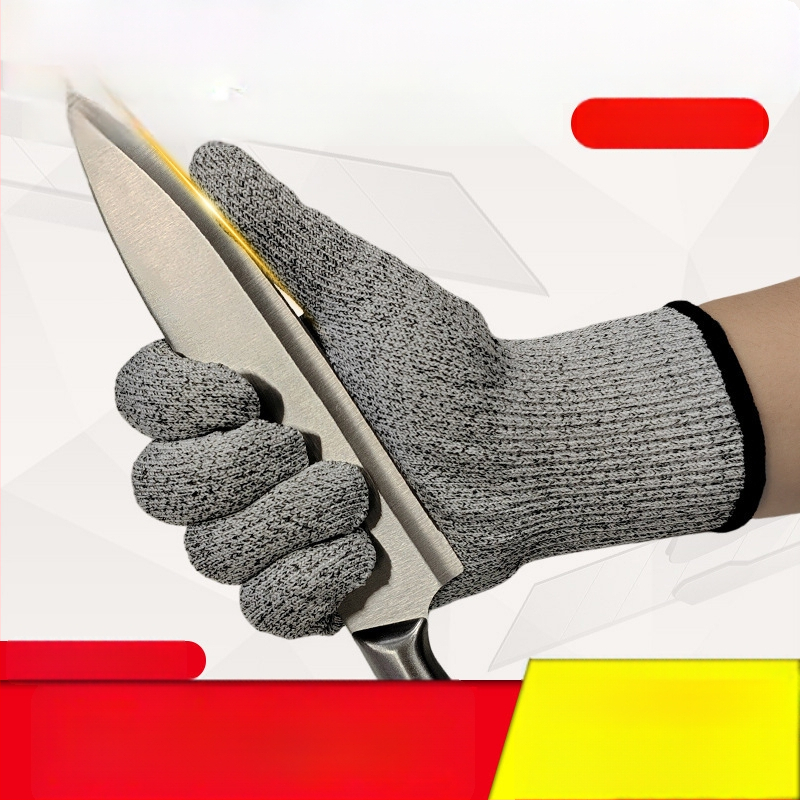 Good Helper Mănuși de lucru protectoare 13-Gauge, cinci niveluri, pentru grădinărit, reparații auto și alte activități, rezistente la tăiere și uzură