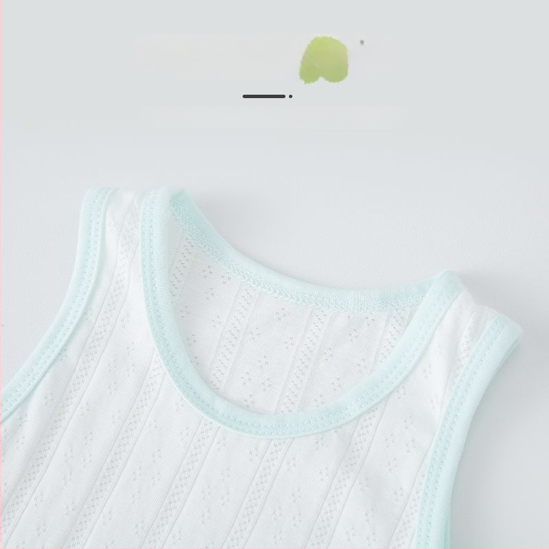 Set bebeluș din două piese: top fără mâneci și pantaloni scurți, din bumbac, respirabil, vară, pentru 1–3 ani (80–100 cm)