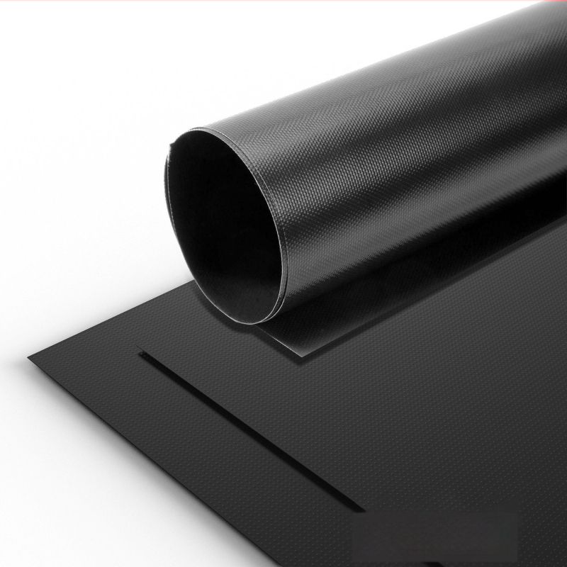 Covoraș antiaderent pentru grătar, acoperire PTFE pe fibră de sticlă, negru, pătrat, 0.1–0.2 mm, rezistent la temperaturi înalte