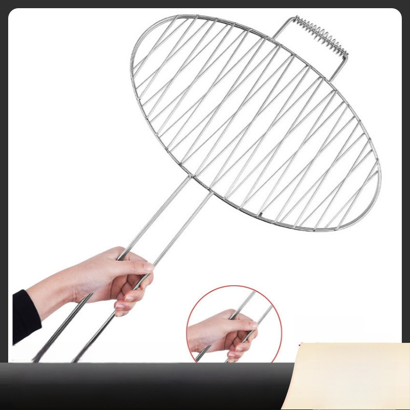 Clip pentru pește din oțel inoxidabil, mare dimensiune, design întărit, plasă de grătar pentru exterior