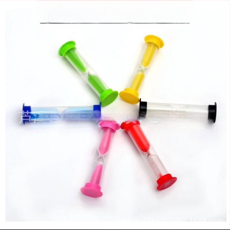Set creativ cu 6 clepsidră din plastic cu 30 de secunde, 1, 2, 3, 5 și 10 minute – prietenos copiilor, rezistent la cădere