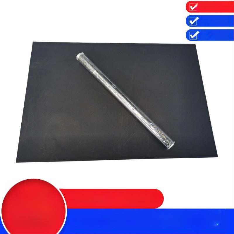 Fulite covoraș antiaderent pentru grătar, camping, teflon BBQ, 0.2 mm grosime, pătrat negru, rezistent la temperaturi -70 la 260°C
