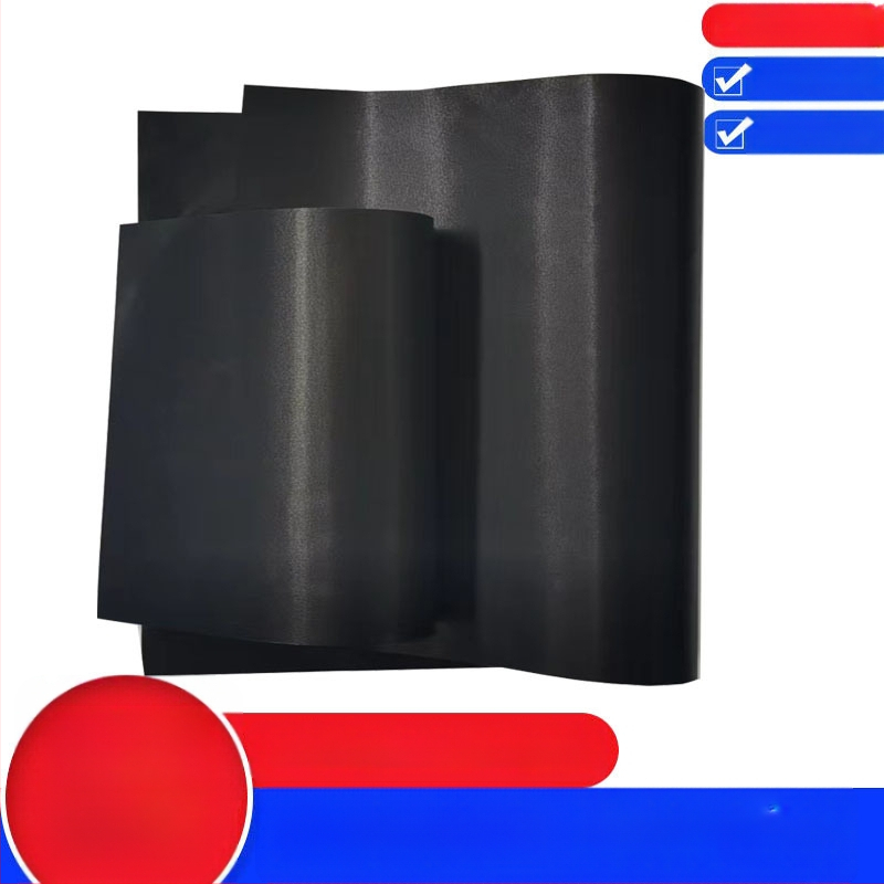 Fulite covoraș antiaderent pentru grătar, camping, teflon BBQ, 0.2 mm grosime, pătrat negru, rezistent la temperaturi -70 la 260°C