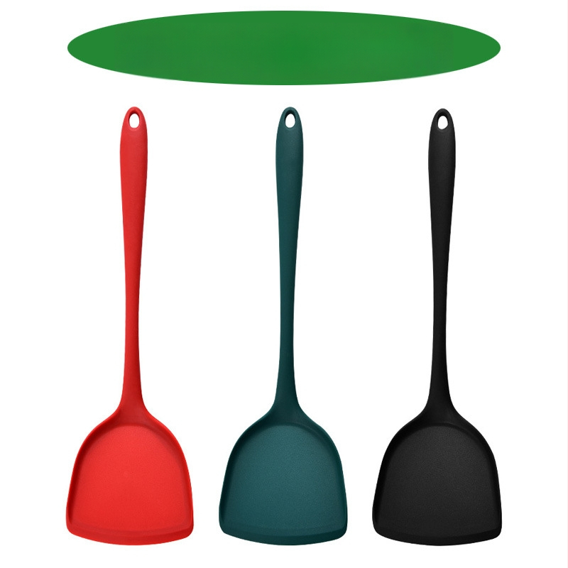 Spatulă din silicon, monobloc pentru gătit, antiaderentă, rezistentă la temperatură, ustensile de bucătărie
