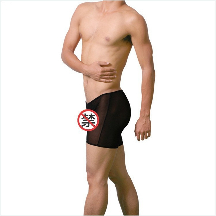 Boxeri bărbați din plasă transparentă – lenjerie sexy