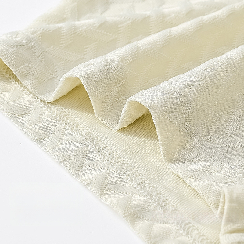 Boxeri bărbați din ice silk cu jacquard, talie medie, respirabili, uscare rapidă