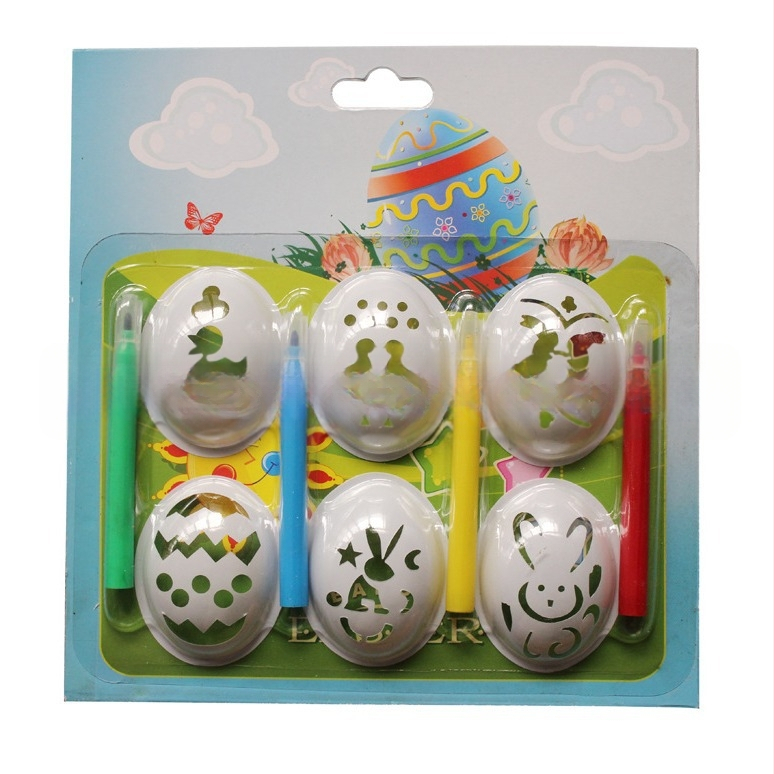 Kit DIY pentru ouă de Paște: modele creative în formă de ou auriu, 6 modele