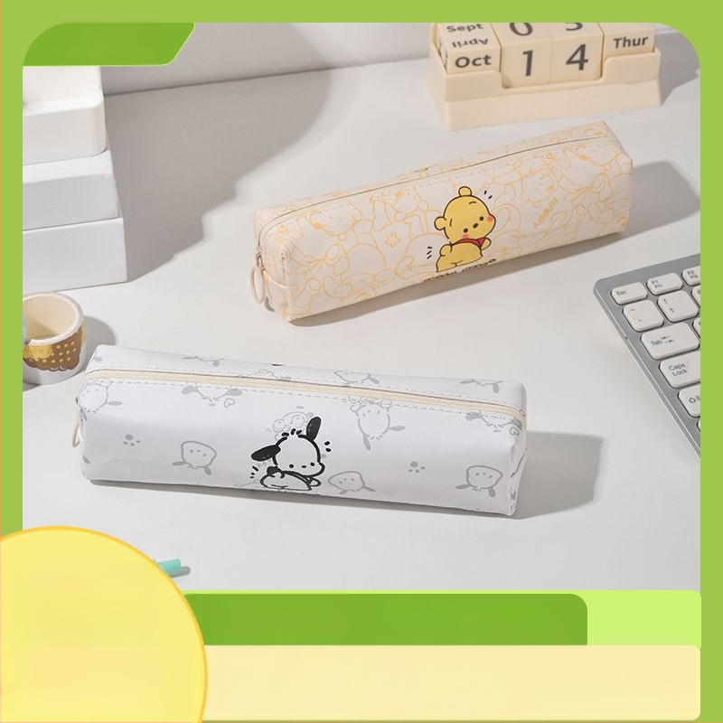 Penar școlar cu design drăguț de desene animate, capacitate mare pentru creioane și rechizite