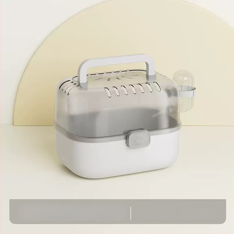 Cușcă transparentă portabilă pentru hamster, spațiu amplu pentru ieșiri în aer liber