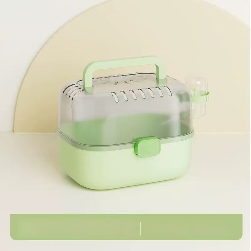 Cușcă transparentă portabilă pentru hamster, spațiu amplu pentru ieșiri în aer liber
