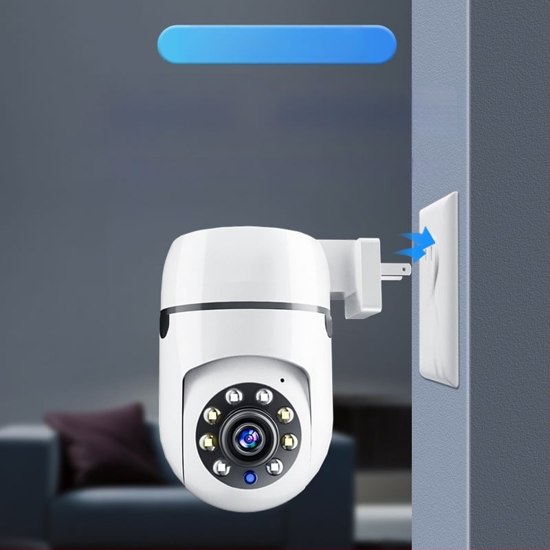 Cameră de supraveghere indoor, plug‑and‑play, Wi‑Fi 1080p, Tuya Smart, cameră 360° pentru casă