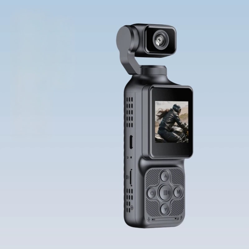 Frompro Q3x cameră cu stabilizare pentru fotografii și videoclipuri, cameră de vlog compactă pentru ciclism outdoor