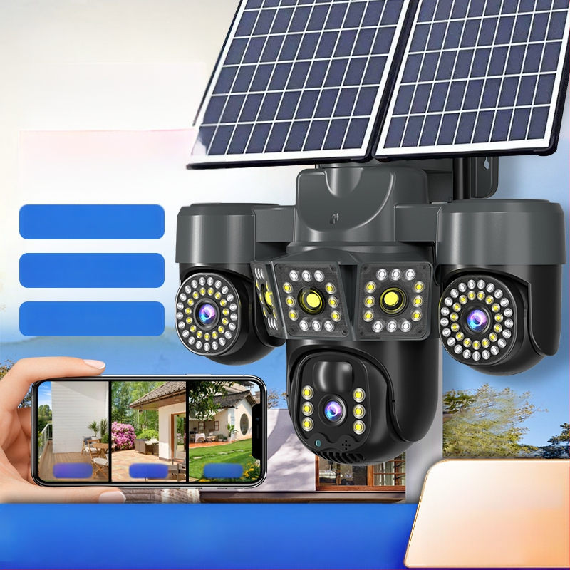 Cameră IP exterior 360° cu vizionare HD nocturnă, acces de la distanță pe telefon