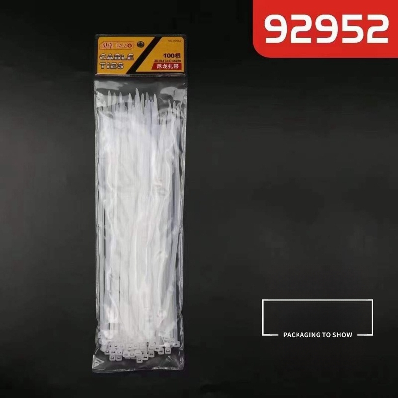 Beizhuo 92952 Legături din nylon pentru cabluri, 100 buc, 200 mm, încărcătură 8 kg