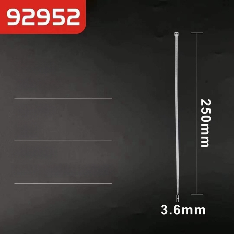 Beizhuo 92952 Legături din nylon pentru cabluri, 100 buc, 200 mm, încărcătură 8 kg