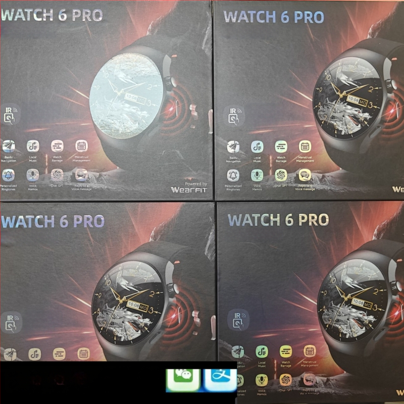 Watch6Pro ceas inteligent cu răspunsuri la mesaje, apeluri, plăți, monitorizare a sănătății și antrenament