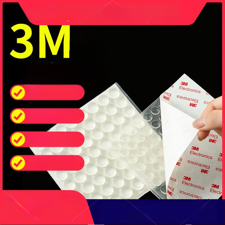 Granule din silicon transparente, antișoc, cu covoraș antiderapant pentru mobilier și mâner de ușă