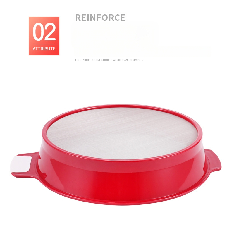 OY Sită manuală pentru făină, rotundă, cu plasă fină pentru coacere