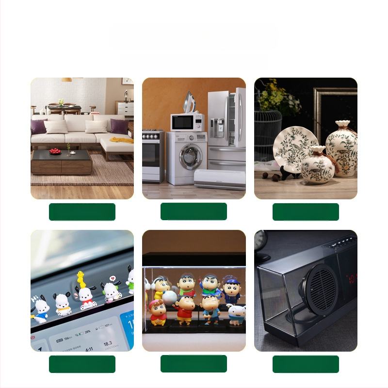 Covoraș circular din silicon negru pentru mobilier (mese și scaune), antiderapant, protecție împotriva prafului, amortizare șocuri, rezistent la uzură, autoadeziv